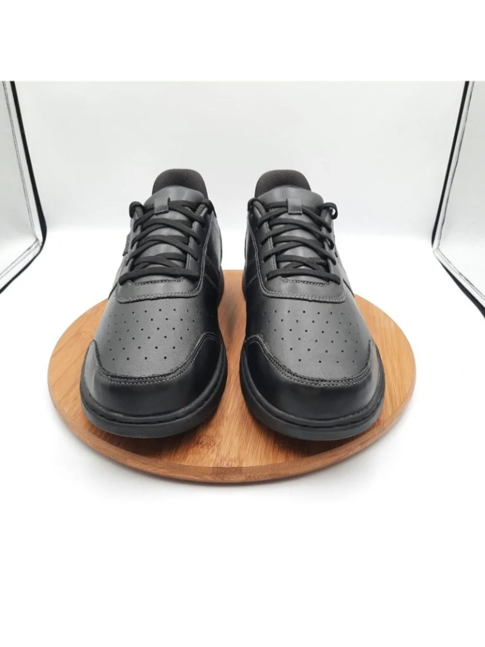 Orthofeet Pierre Mens Size 12 2E Wide Shoes Black Leather Hands Free Sneakers
